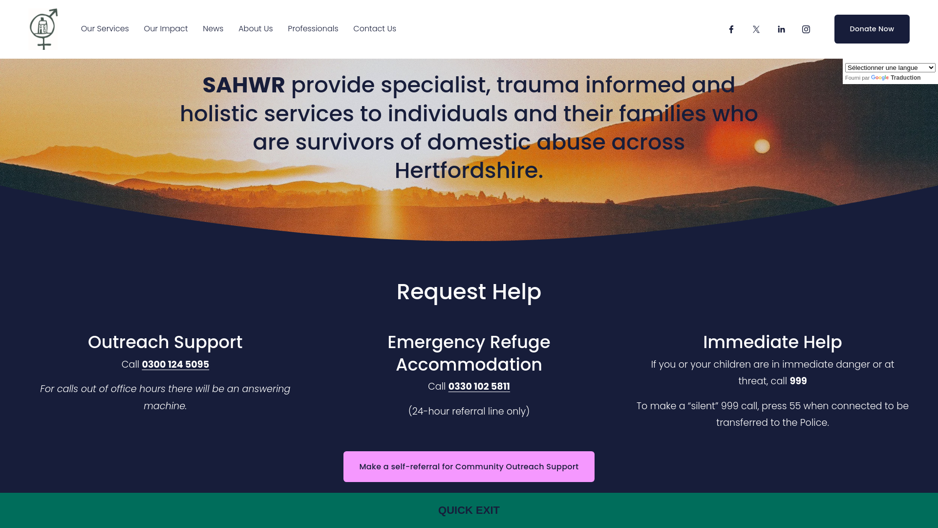 Website screenshot
