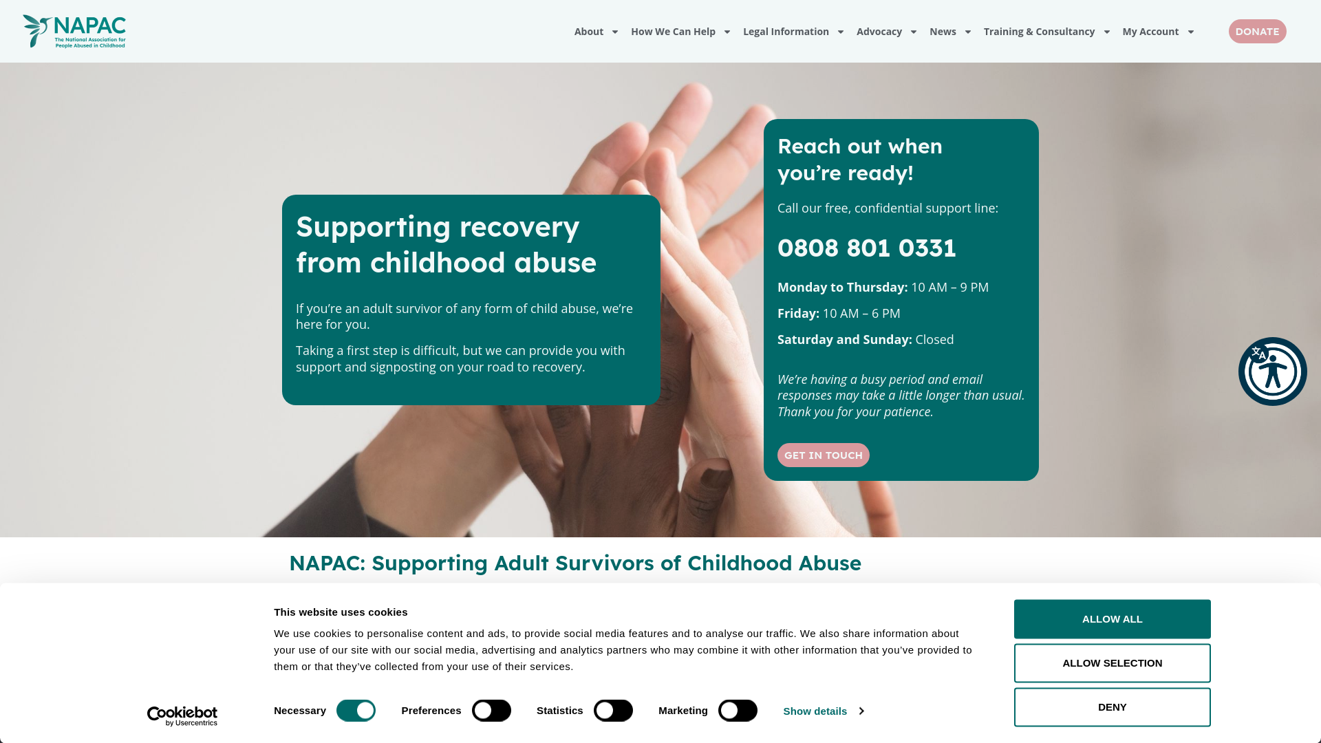 Website screenshot