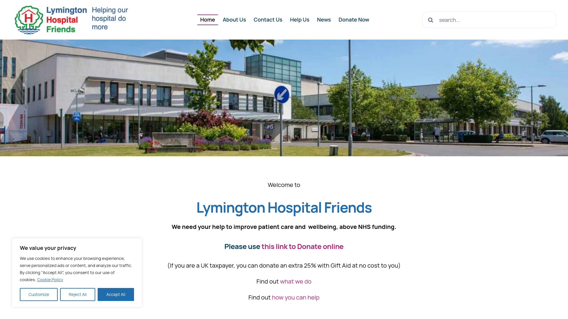 Website screenshot