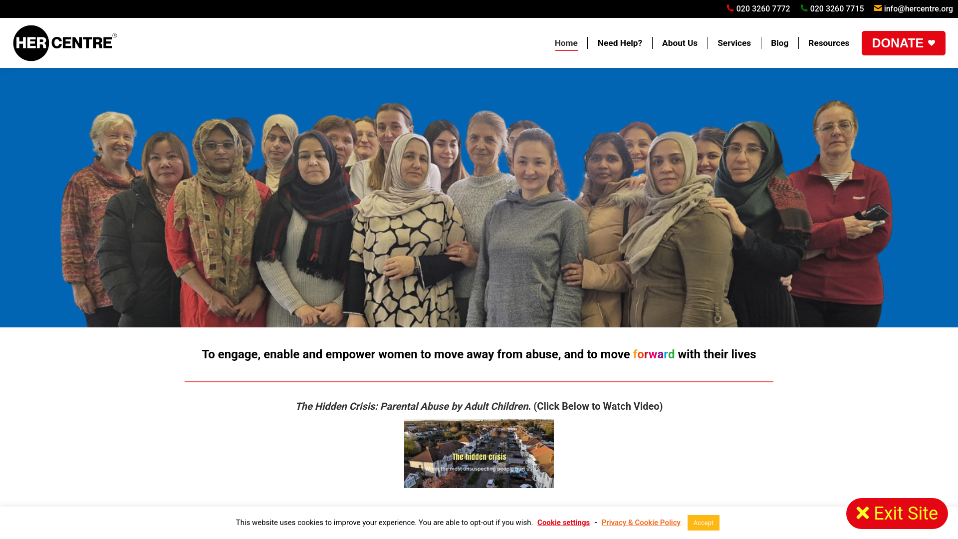 Website screenshot