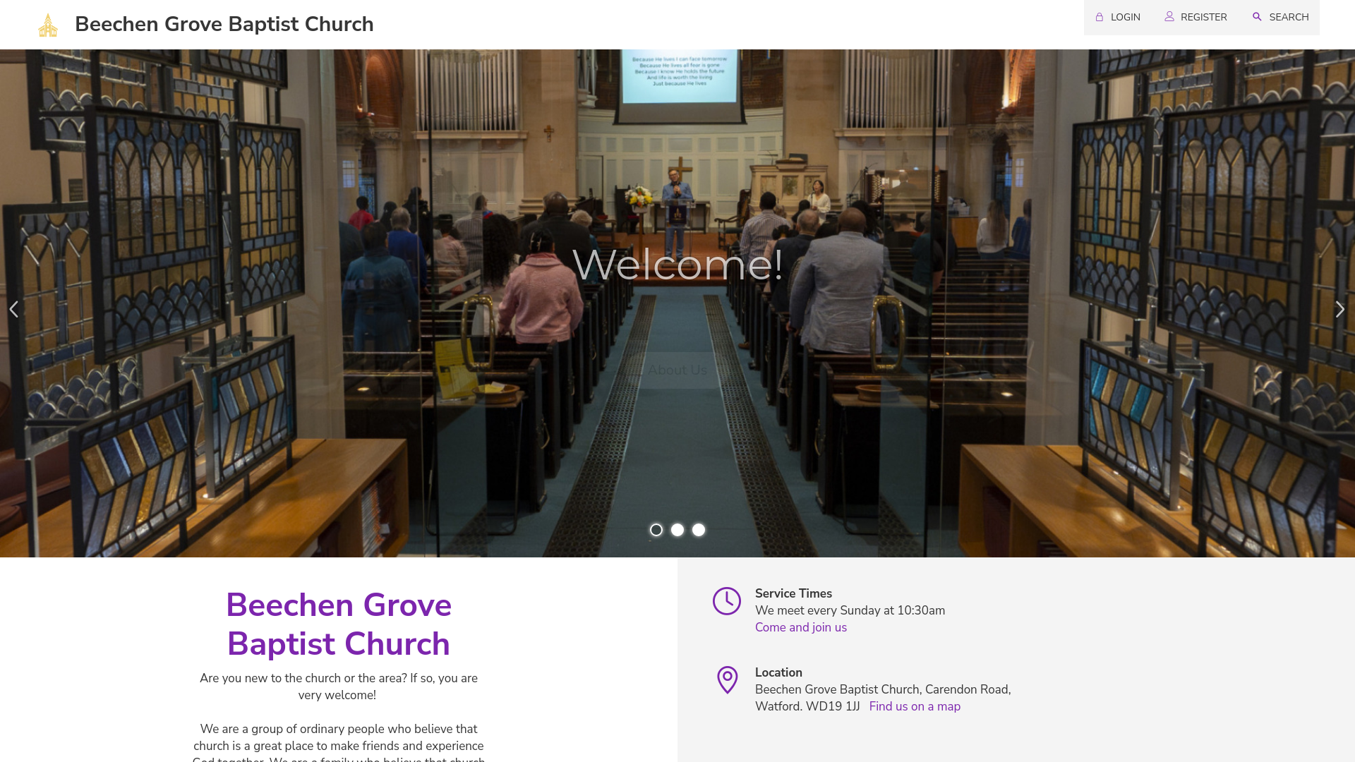 Website screenshot