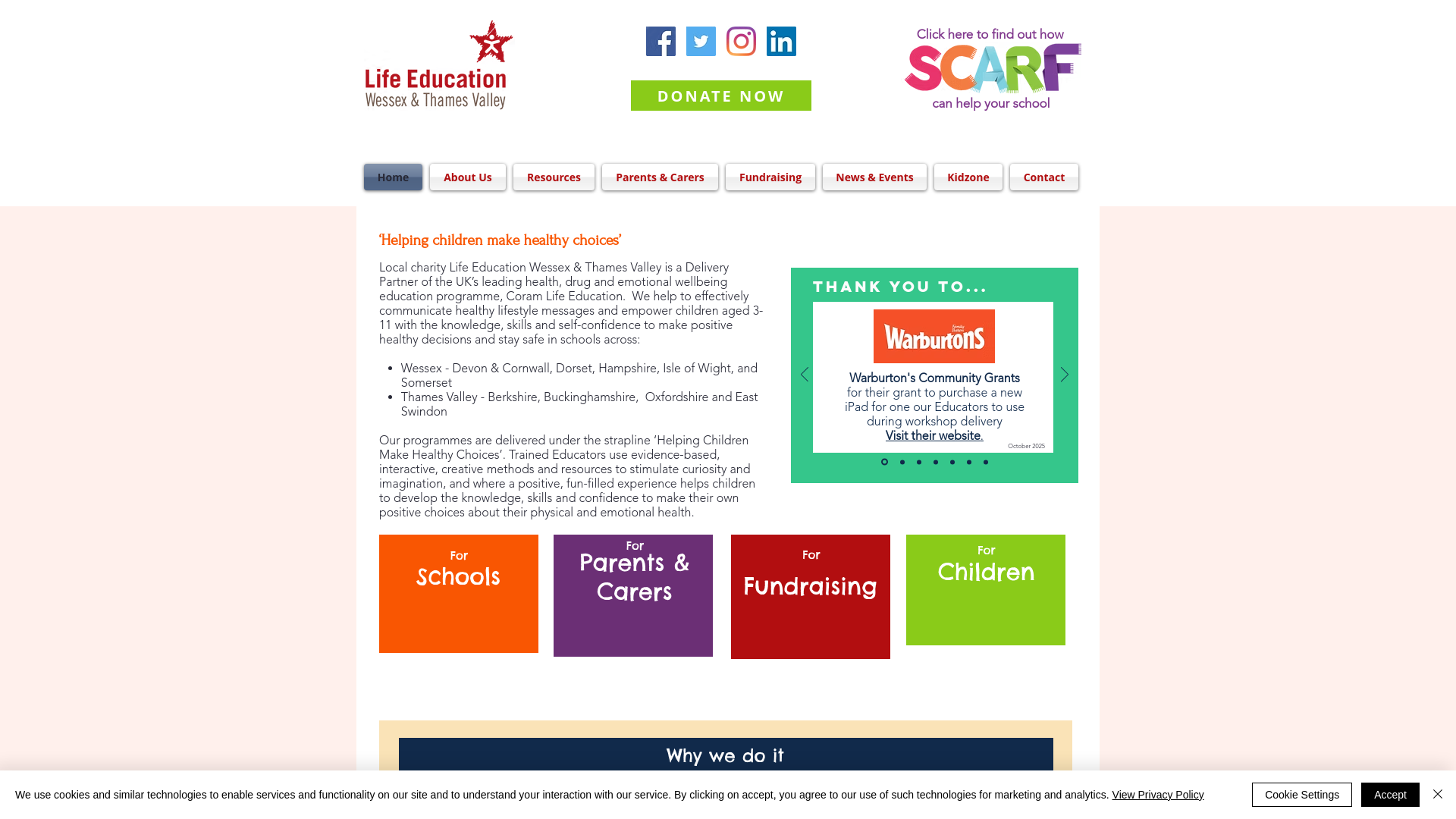 Website screenshot
