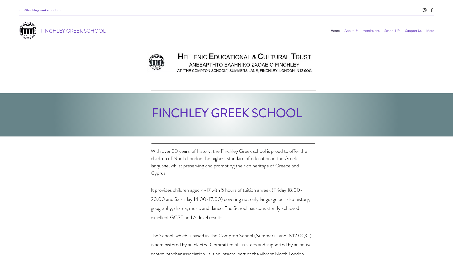 Website screenshot