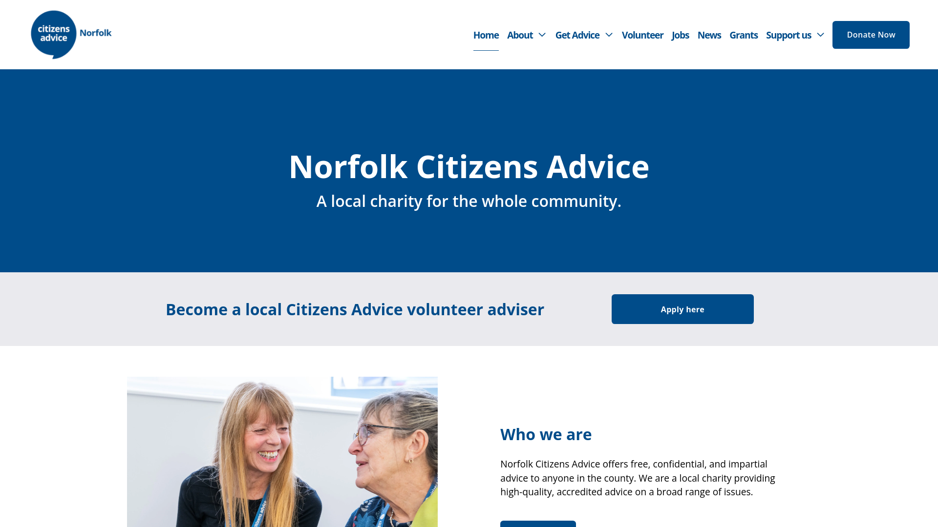 Website screenshot