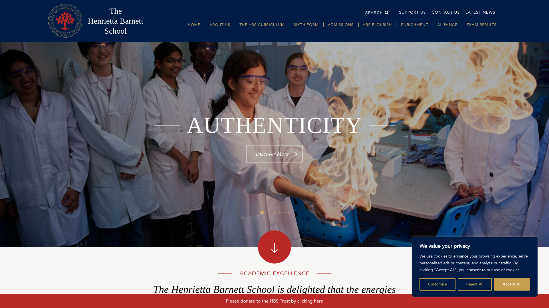 Website screenshot