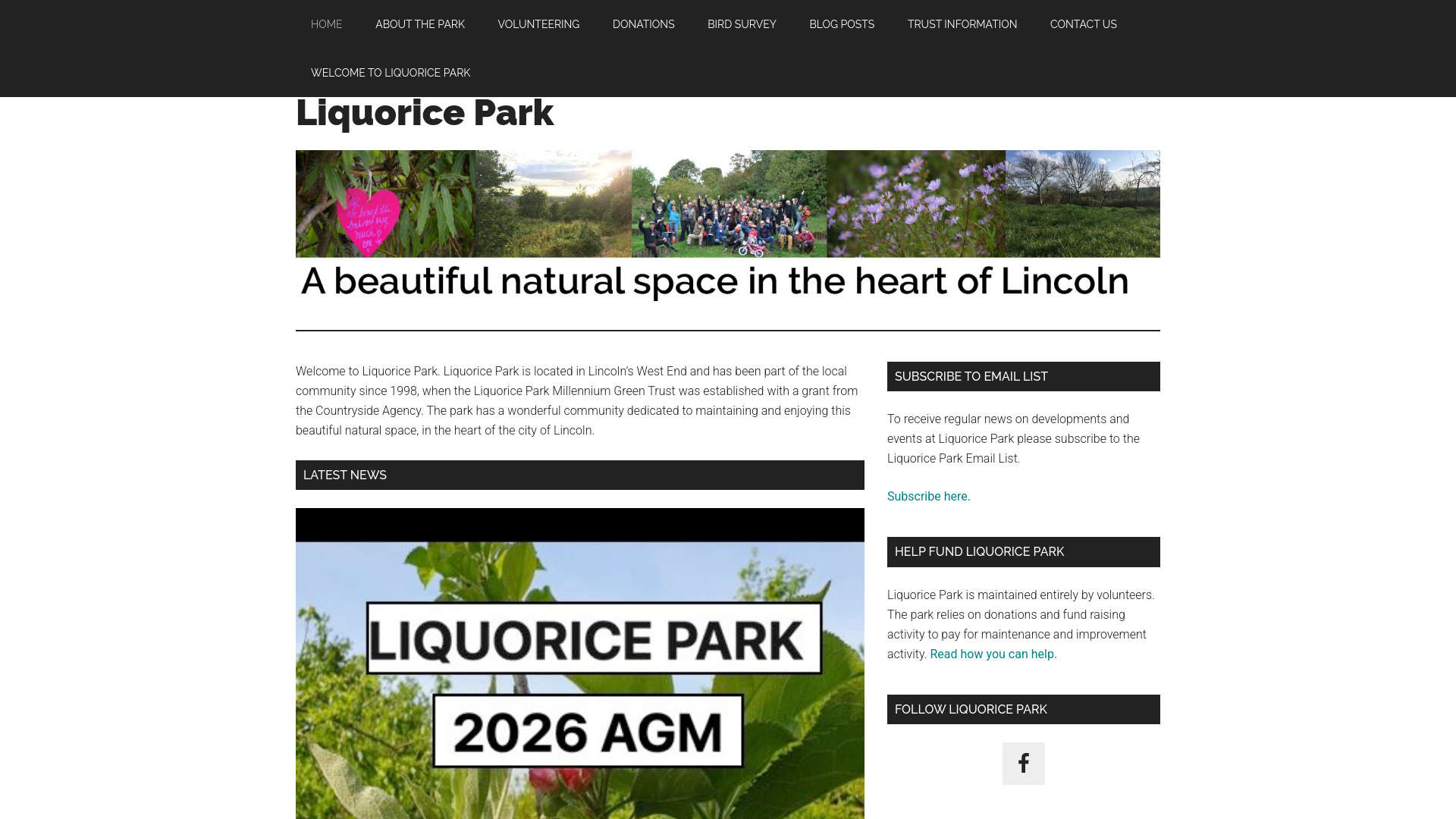 Website screenshot
