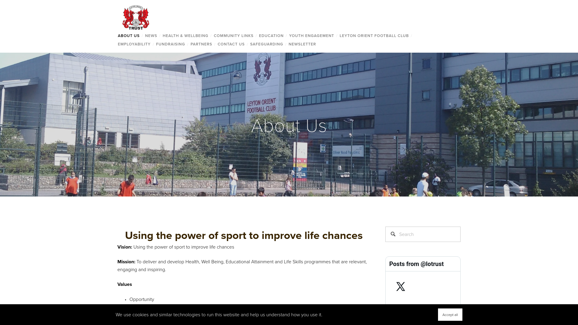 Website screenshot