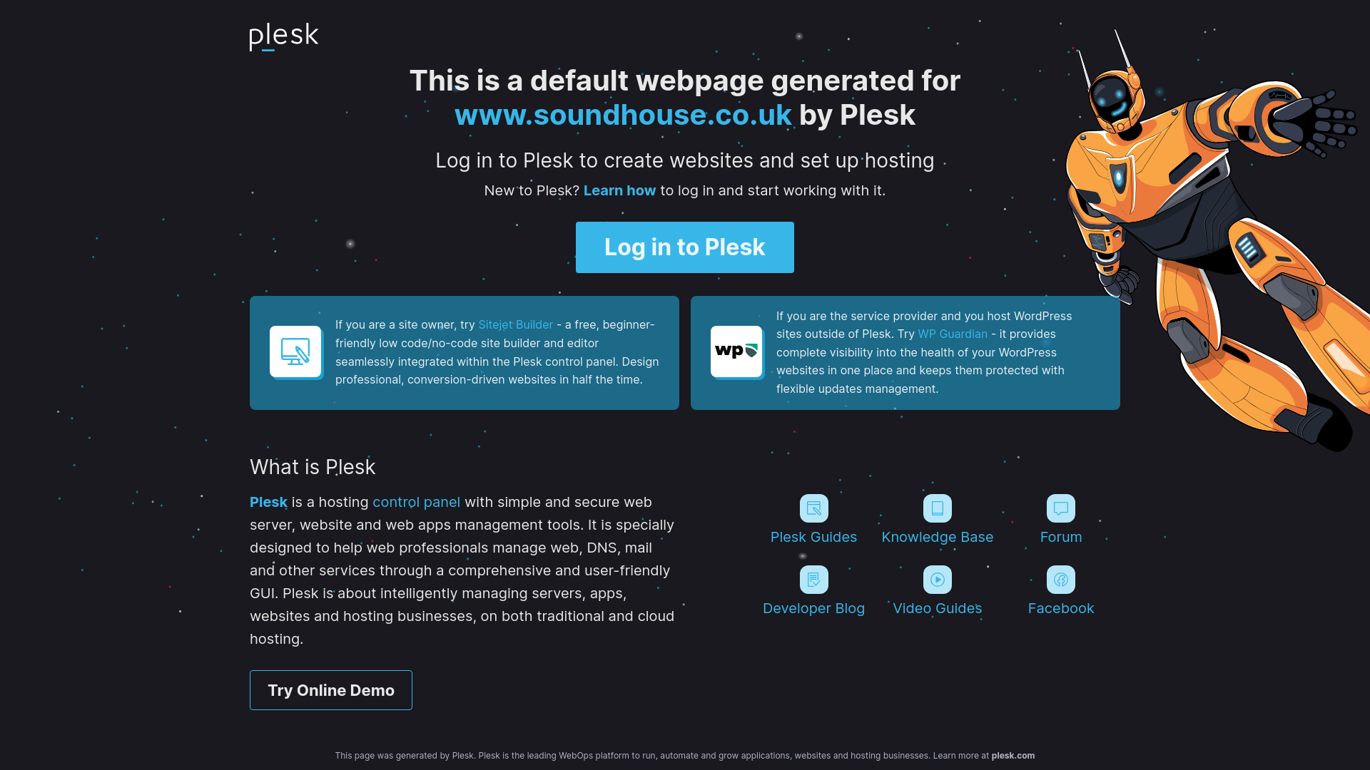 Website screenshot
