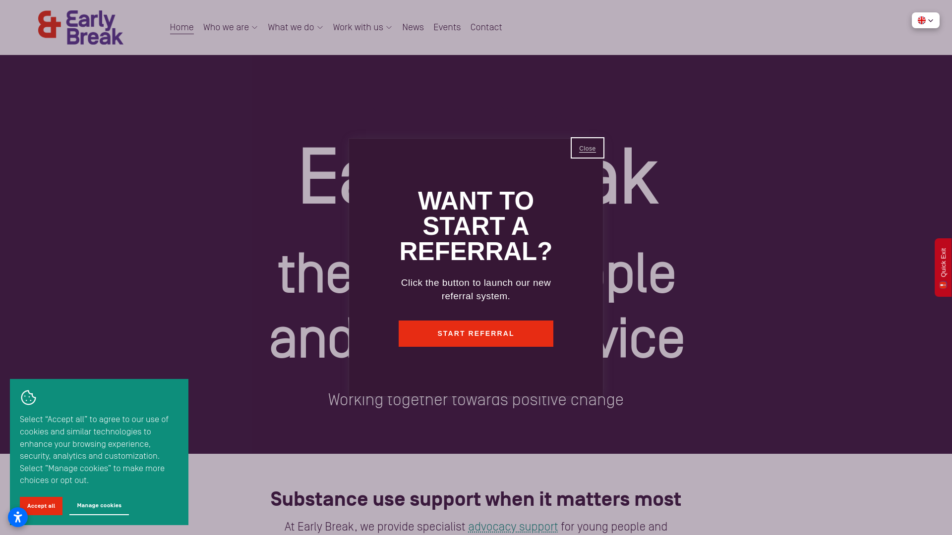 Website screenshot