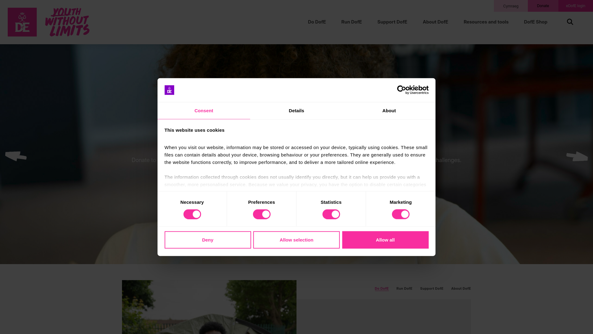 Website screenshot