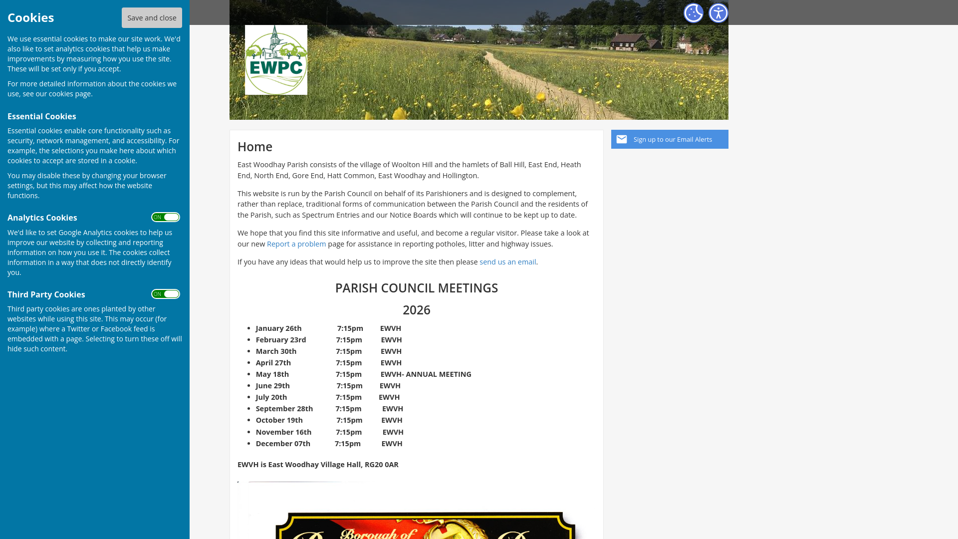Website screenshot