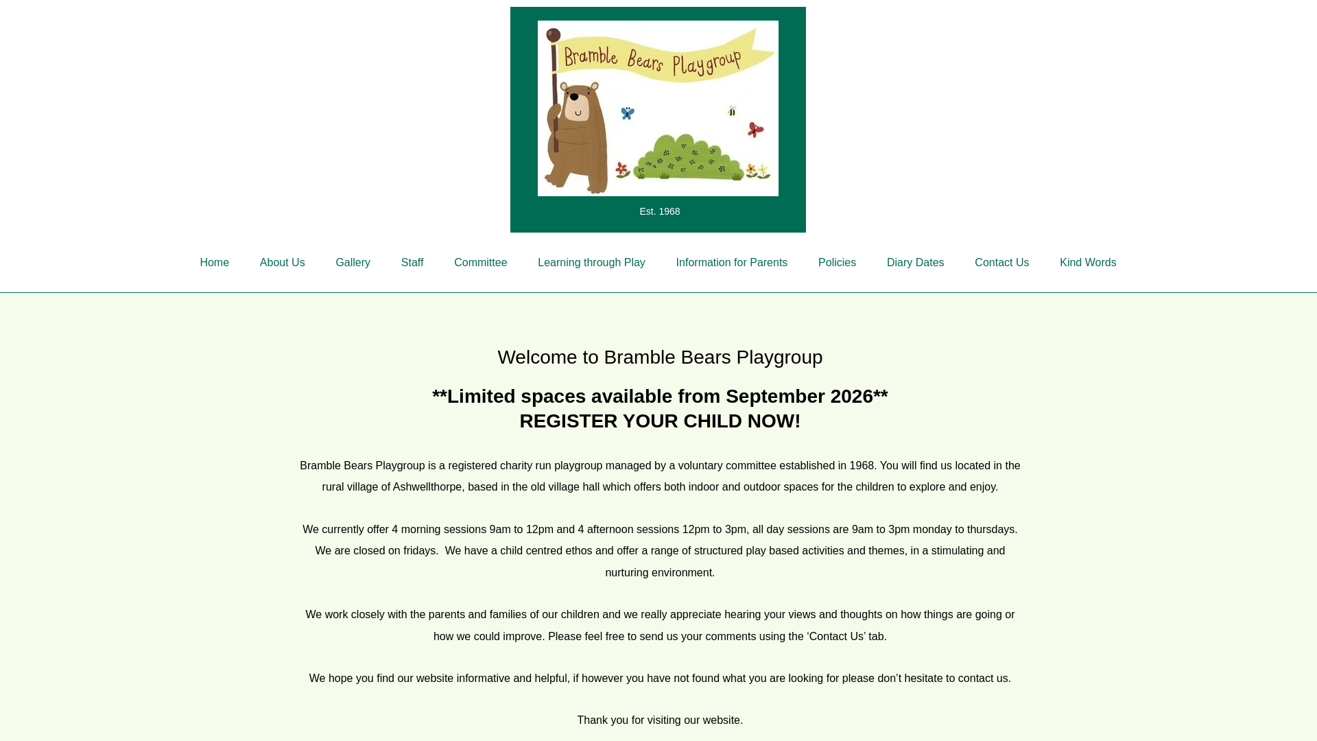 Website screenshot