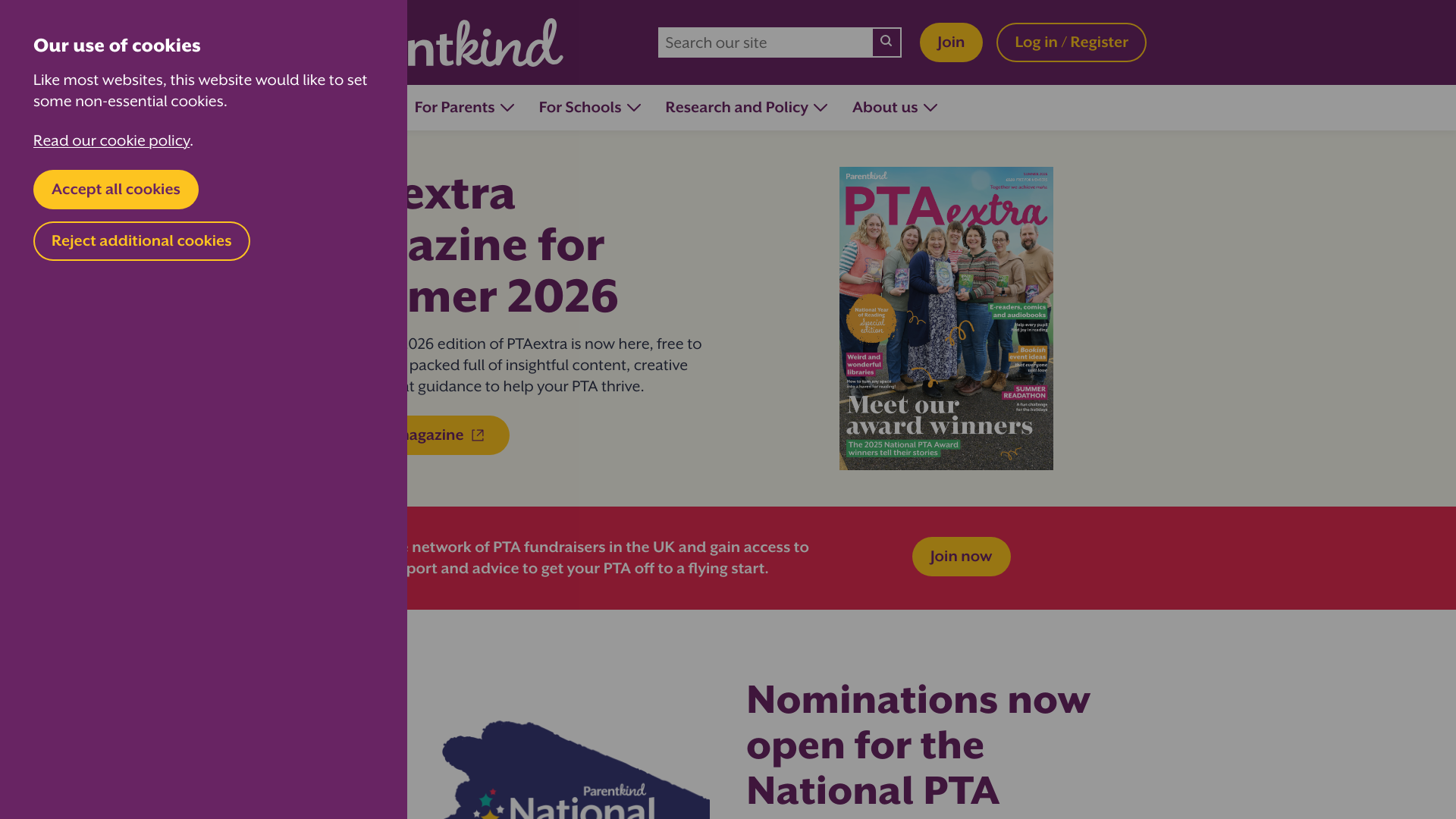 Website screenshot