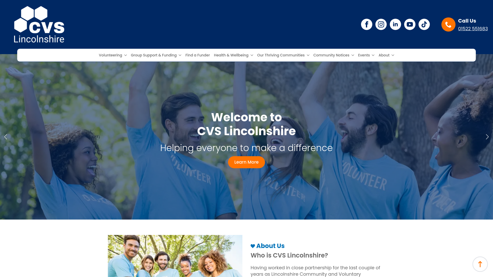 Website screenshot