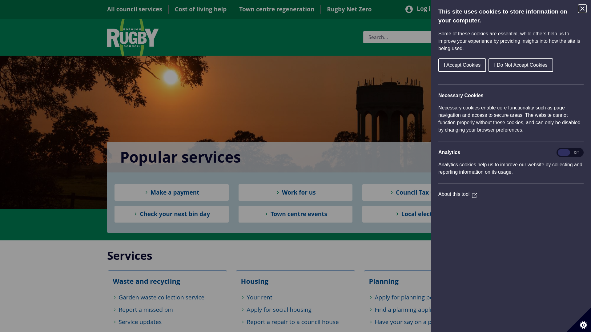 Website screenshot