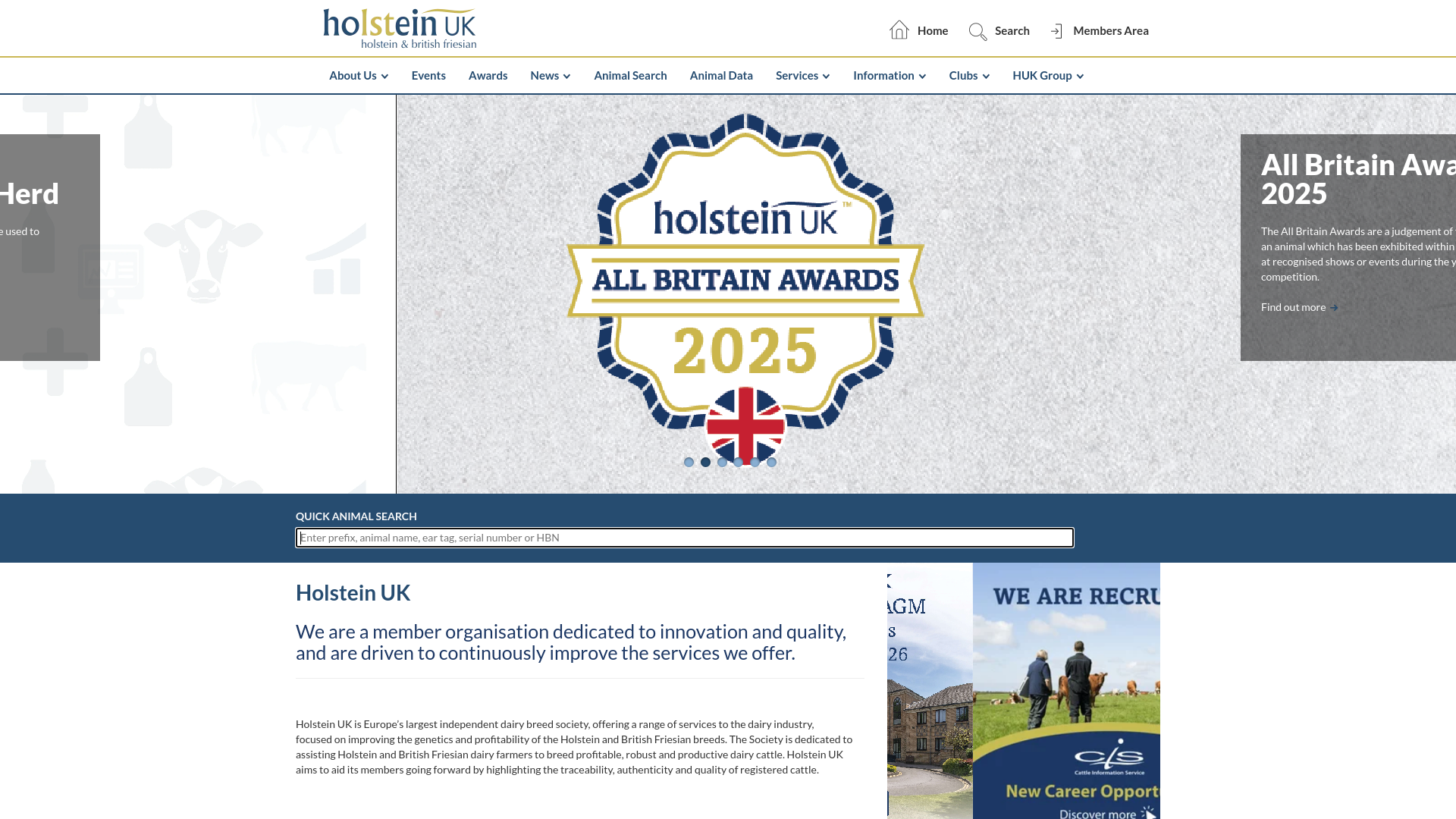Website screenshot
