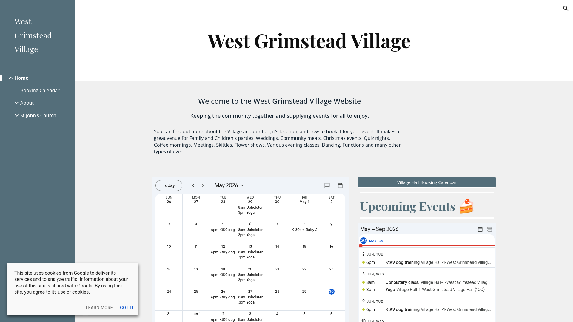 Website screenshot