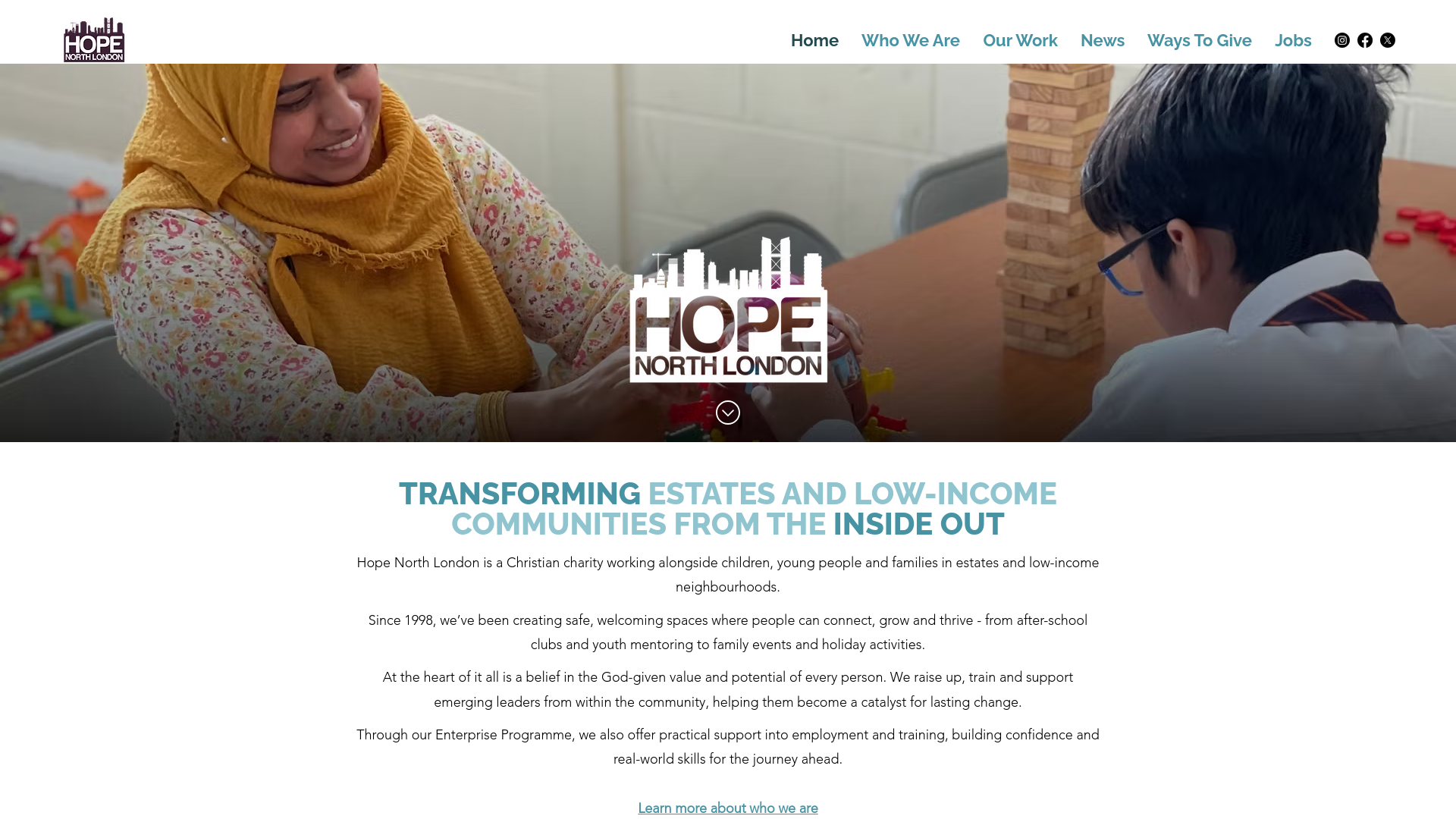 Website screenshot