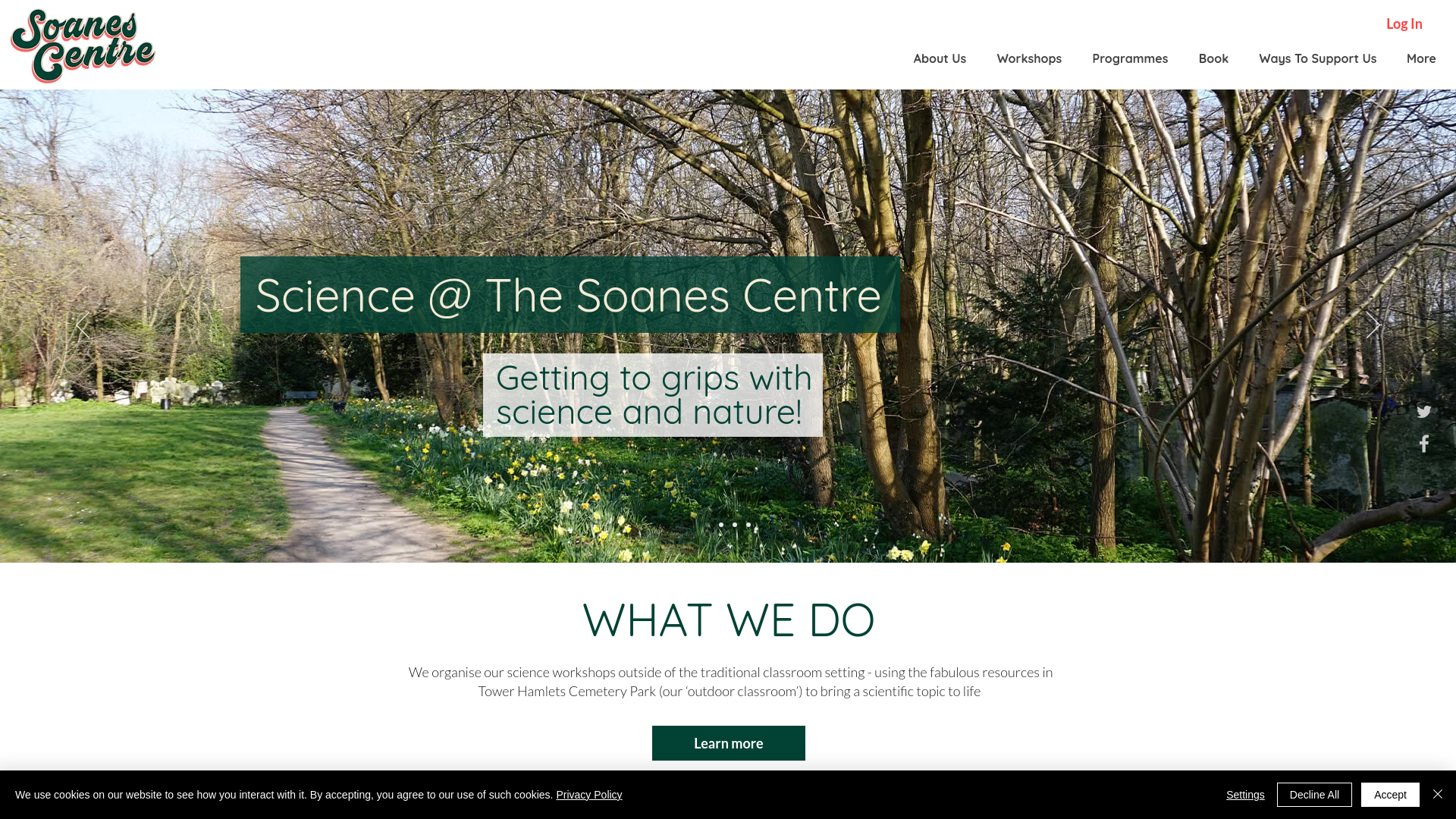 Website screenshot