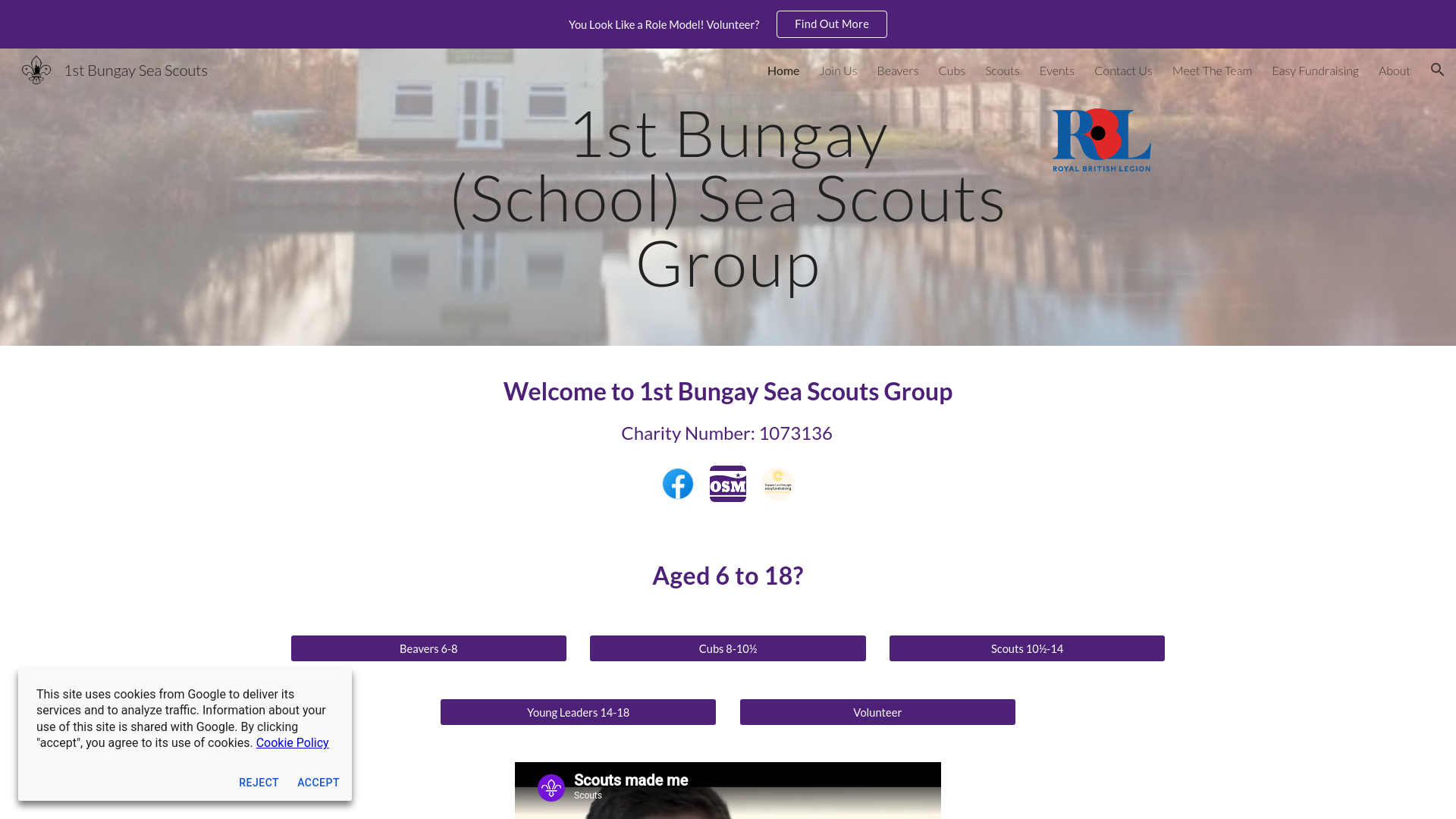 Website screenshot