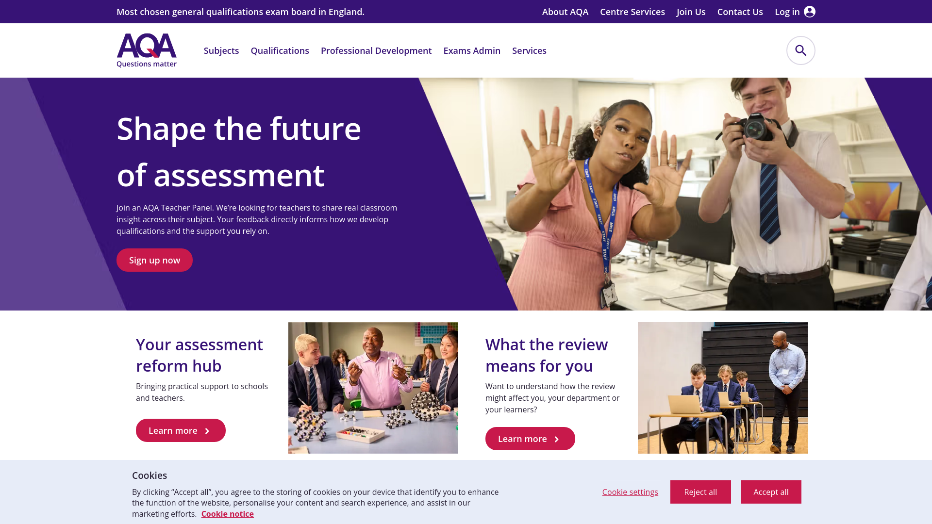 Website screenshot