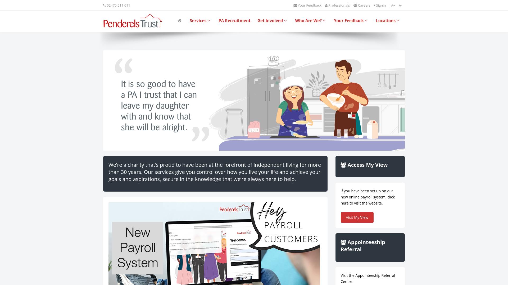 Website screenshot