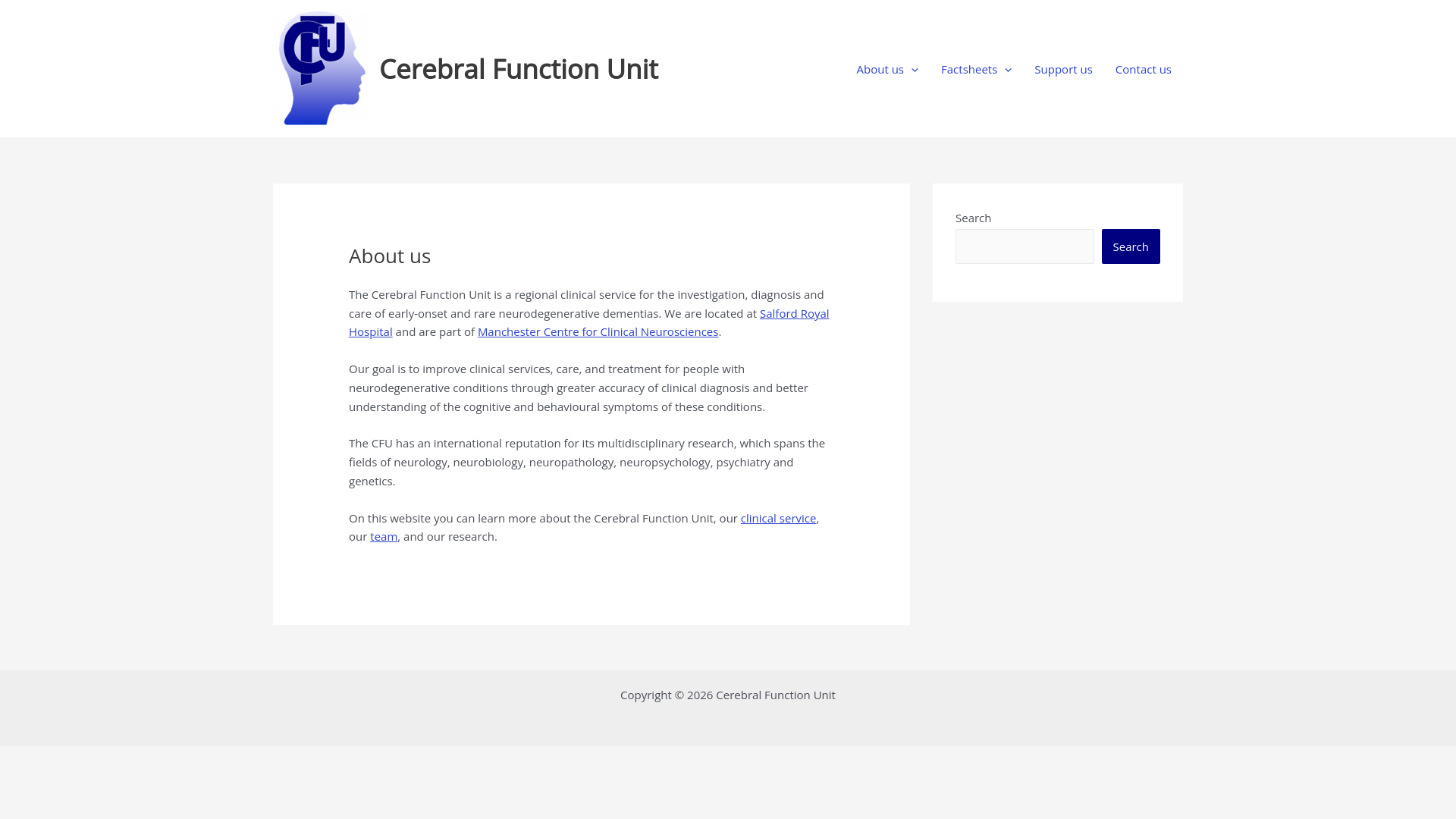 Website screenshot