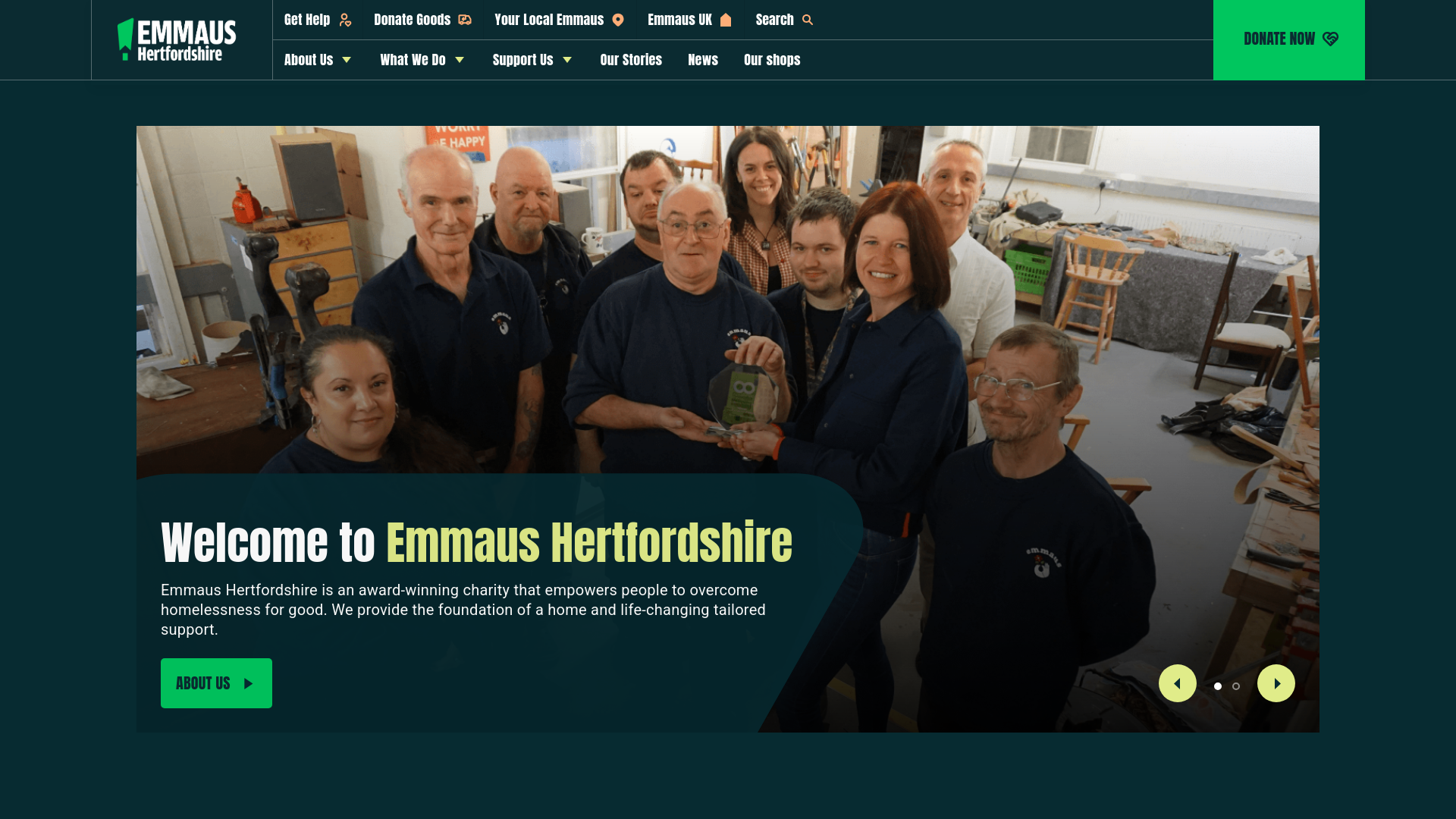 Website screenshot
