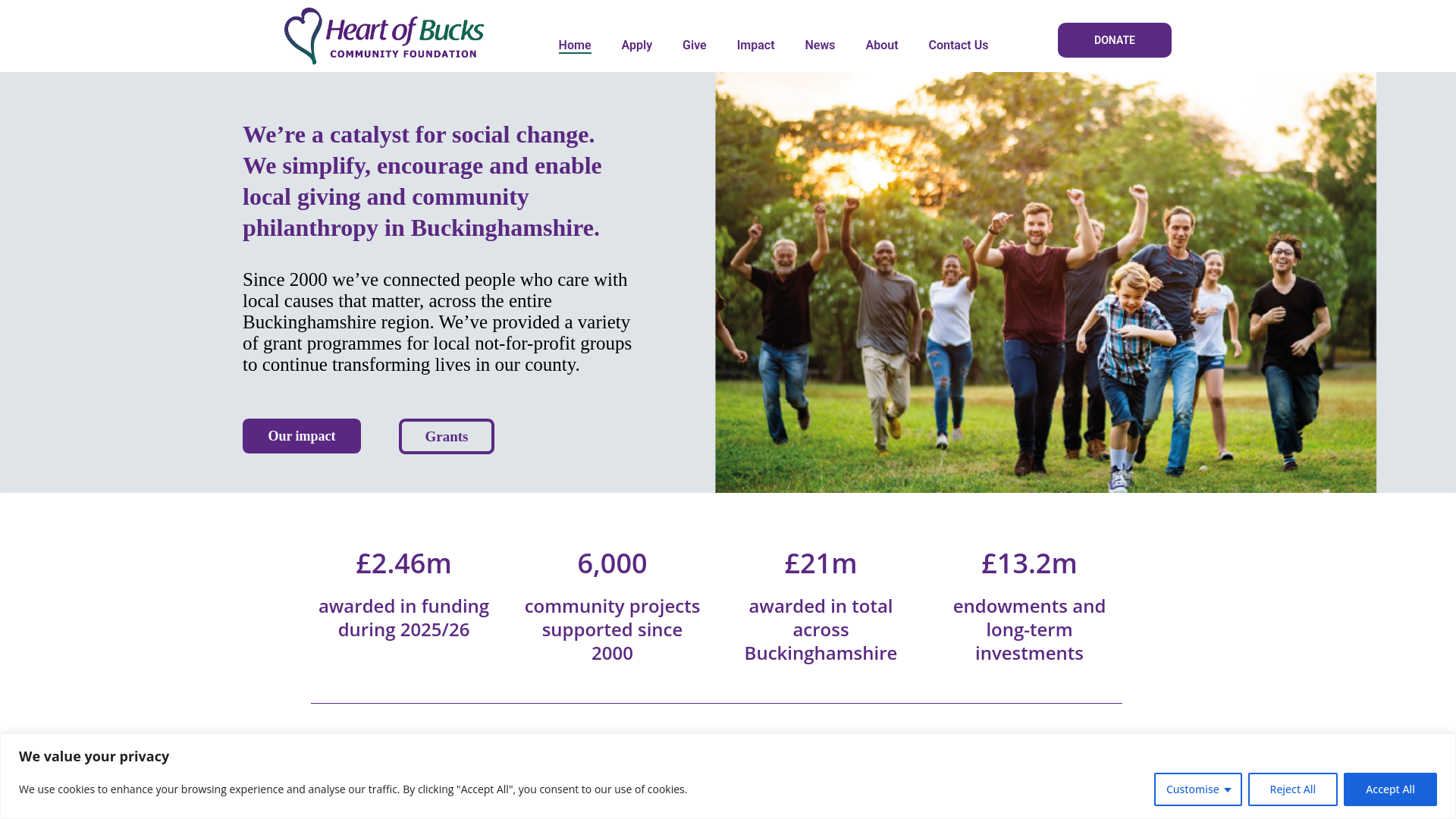 Website screenshot