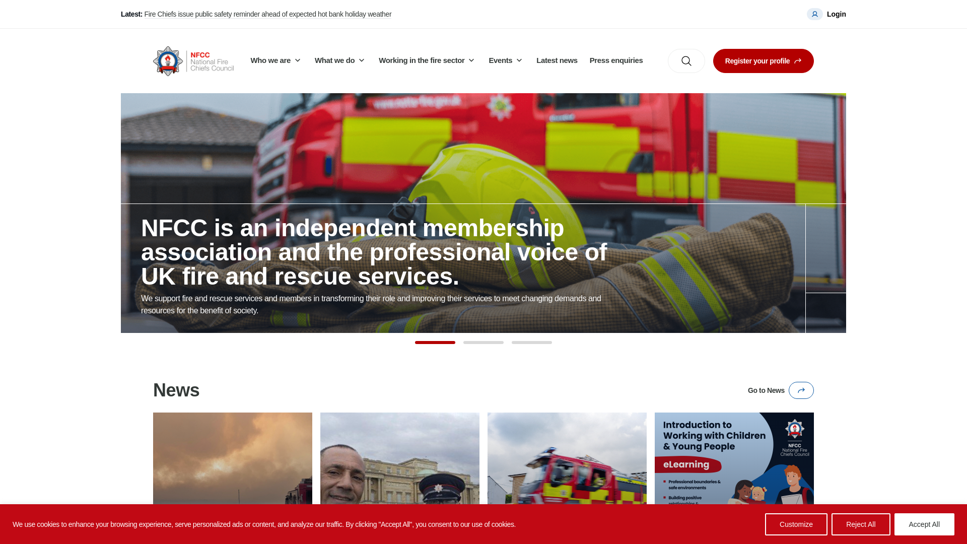 Website screenshot