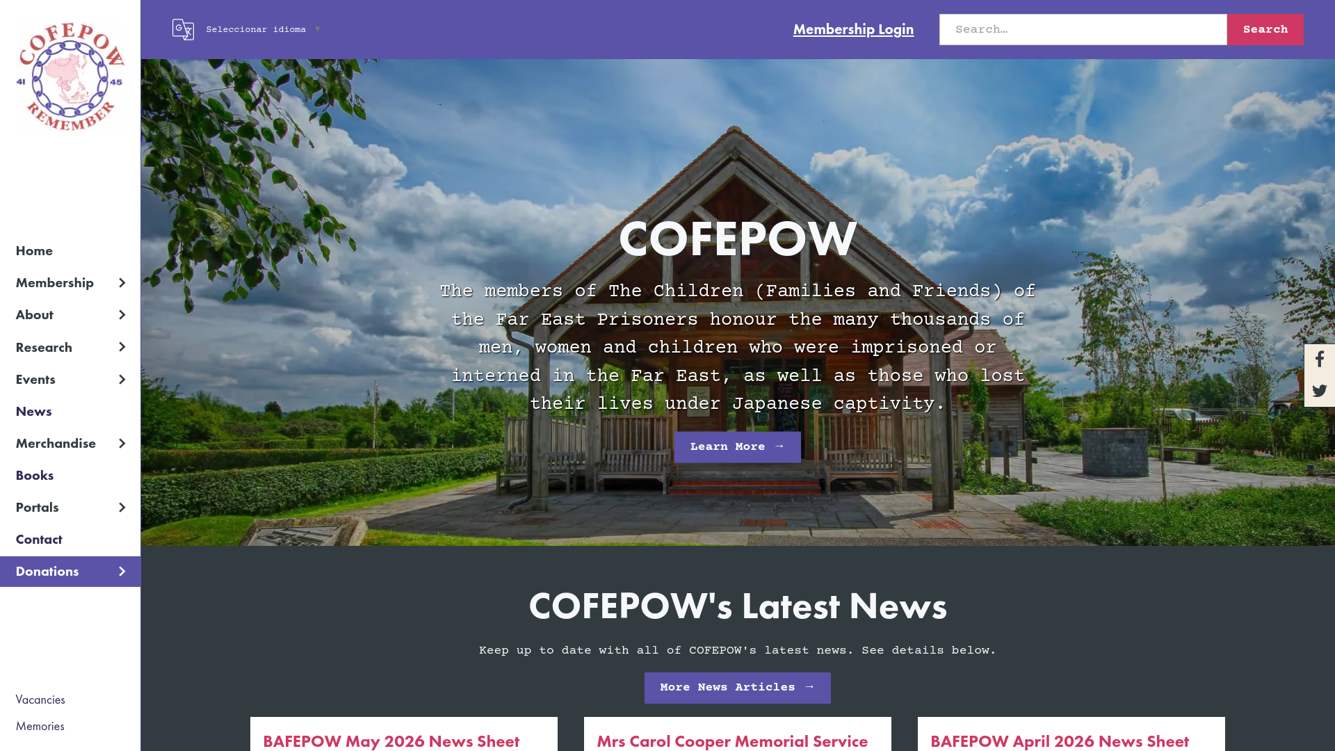 Website screenshot