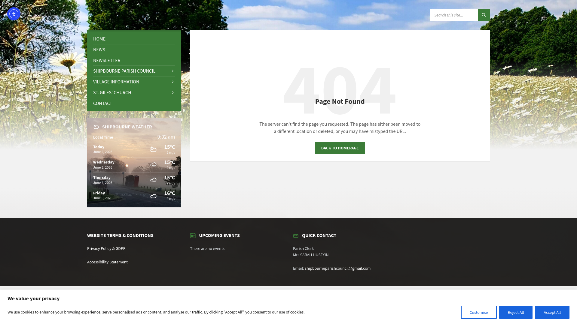 Website screenshot
