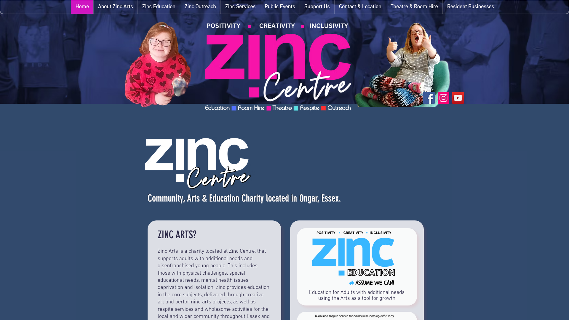 Website screenshot