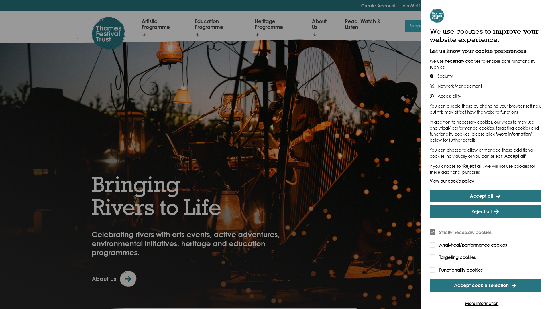 Website screenshot