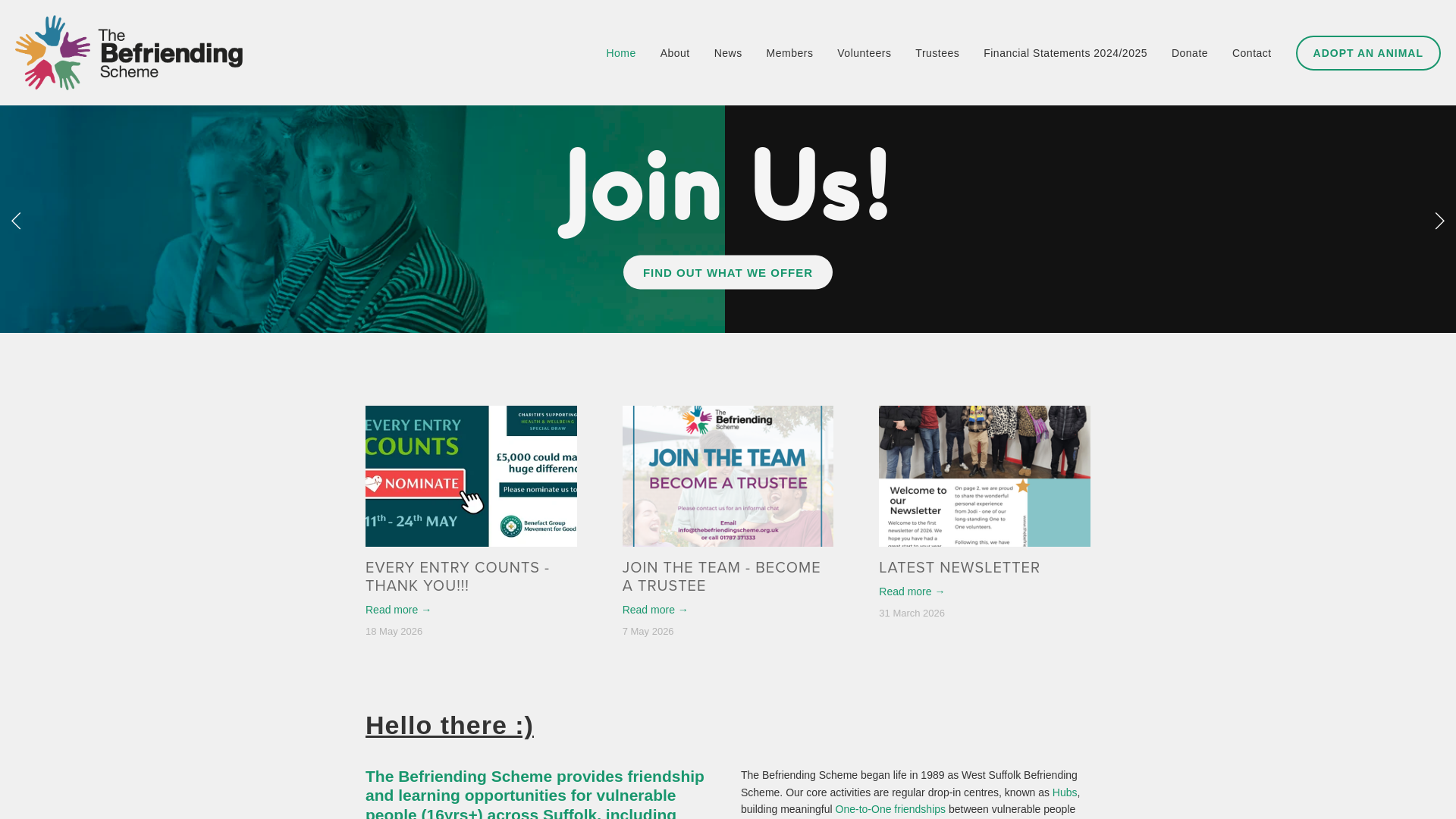 Website screenshot