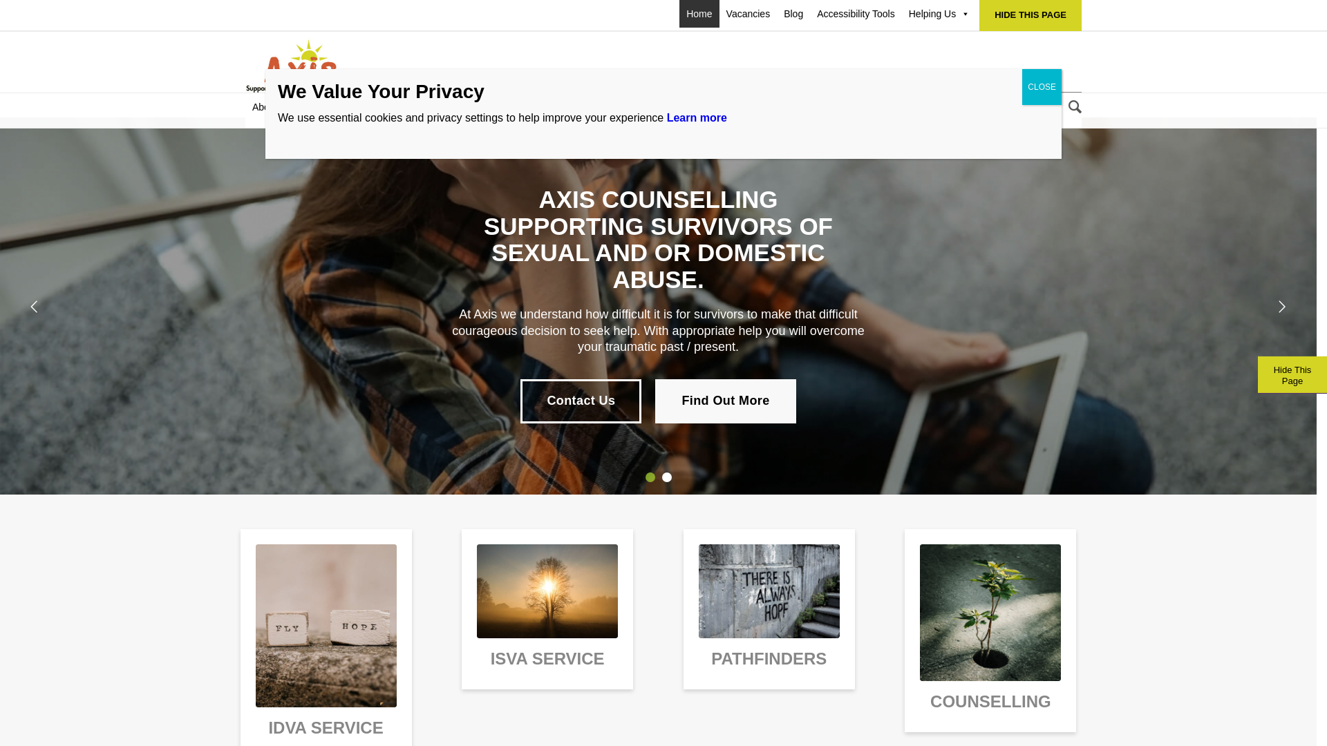 Website screenshot