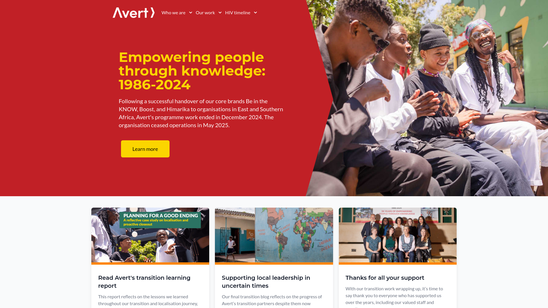 Website screenshot