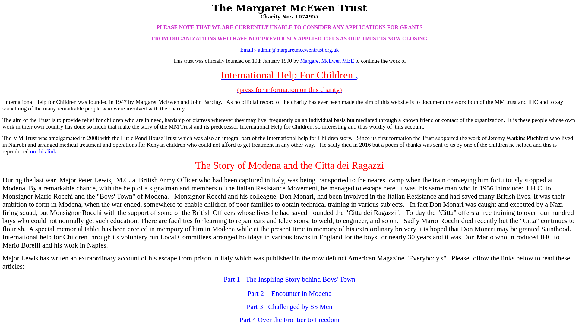 Website screenshot