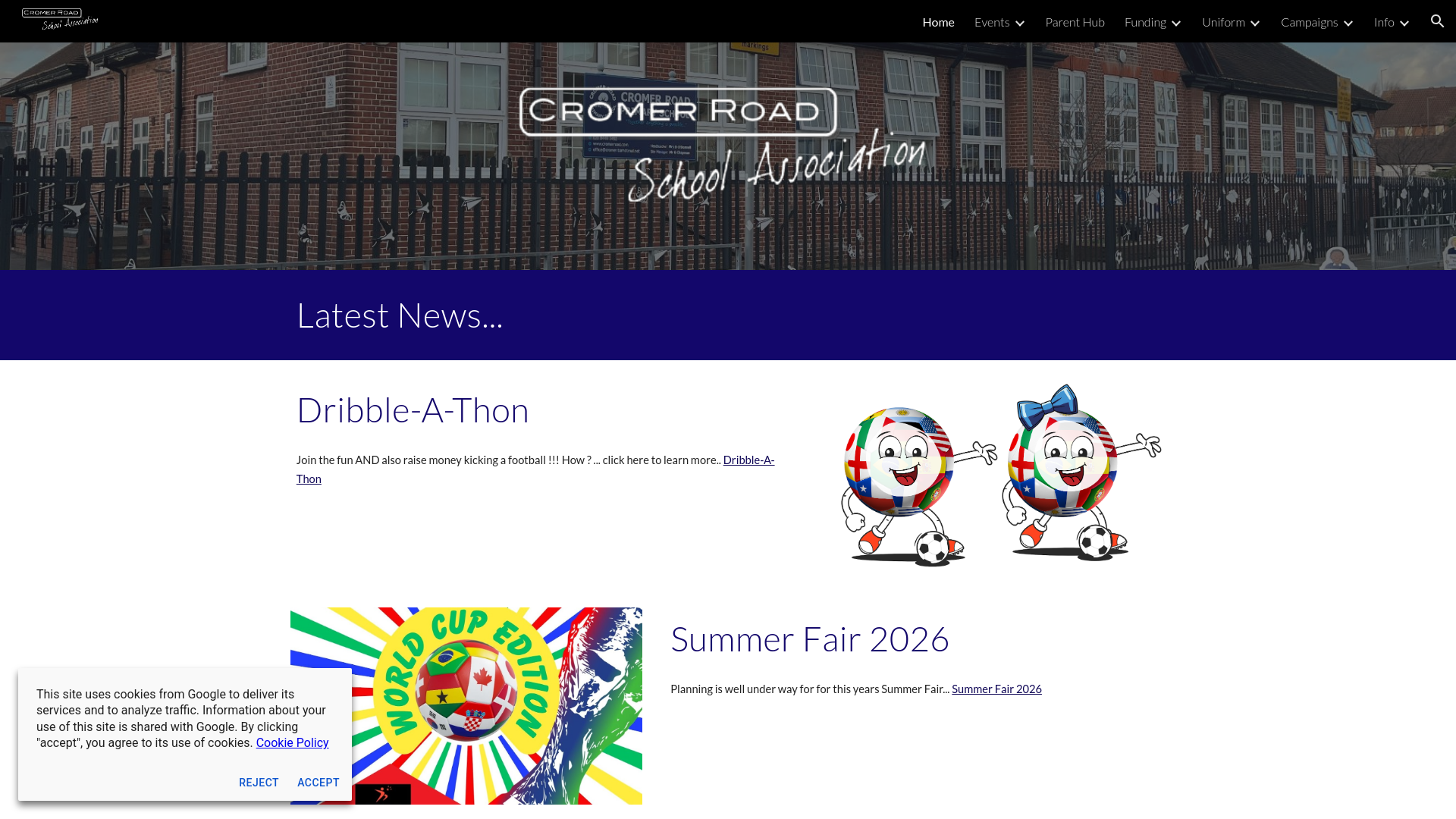 Website screenshot