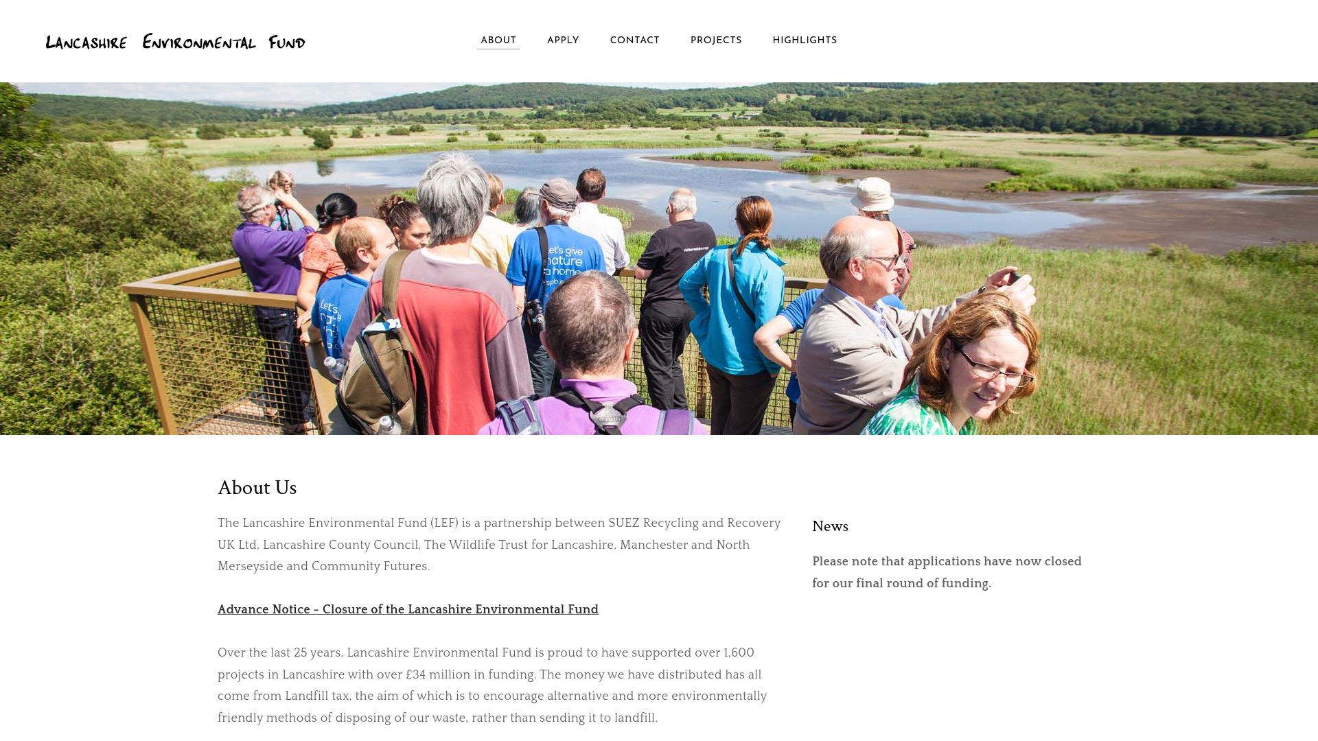 Website screenshot