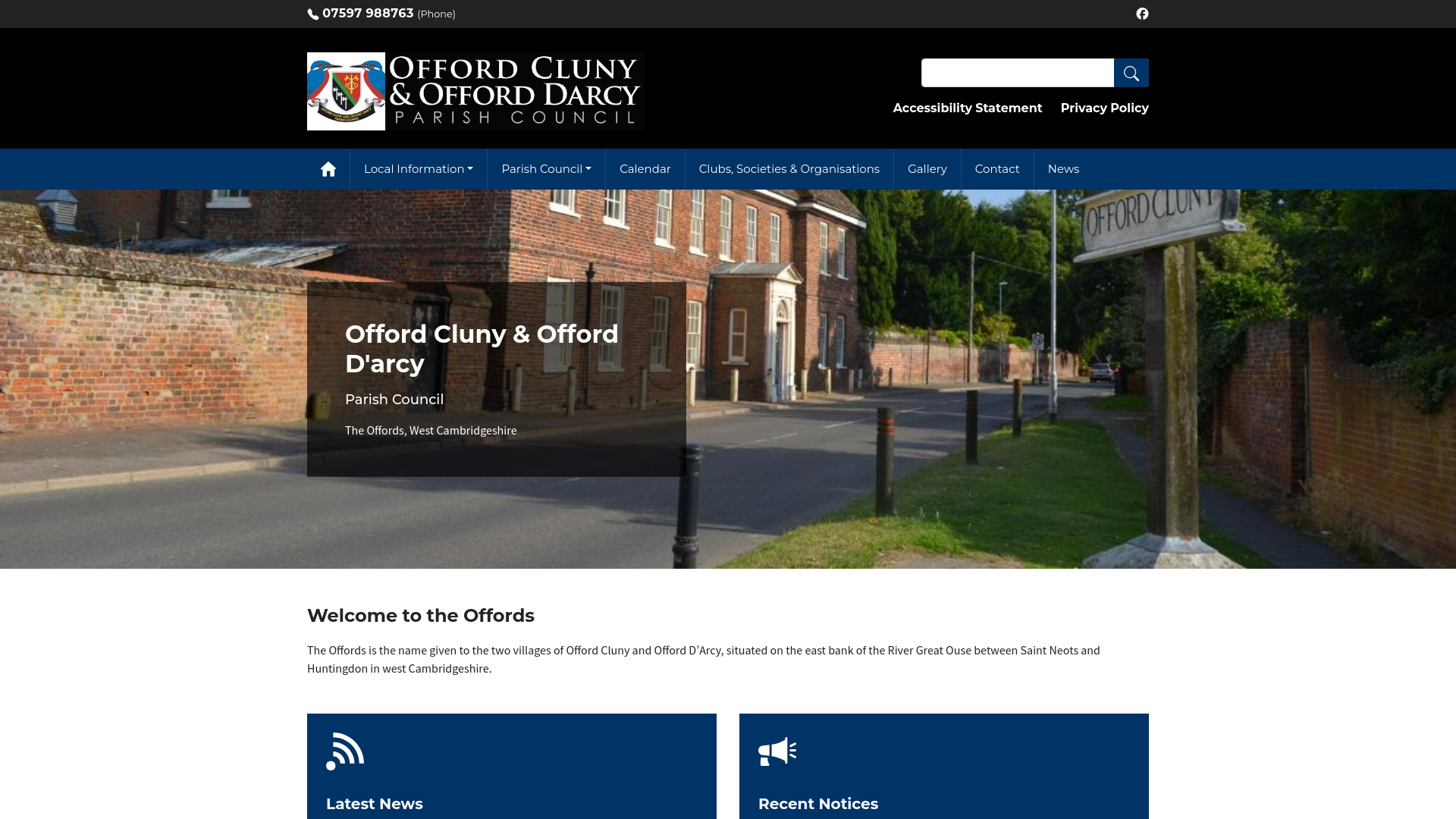 Website screenshot