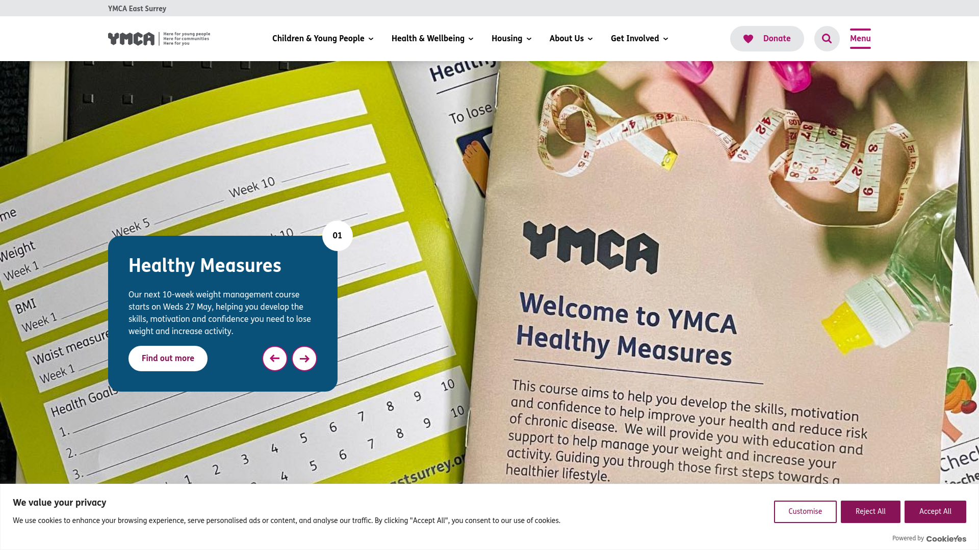 Website screenshot