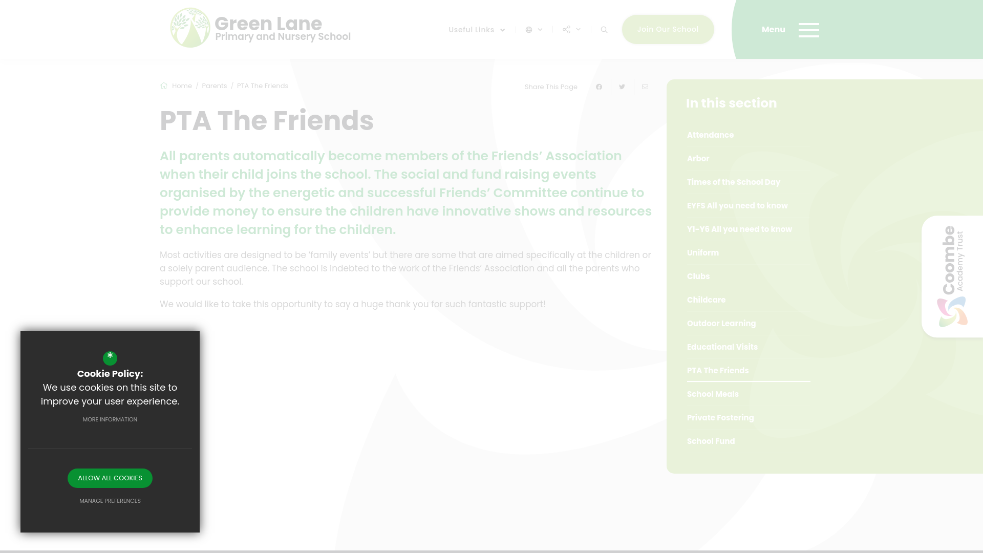 Website screenshot