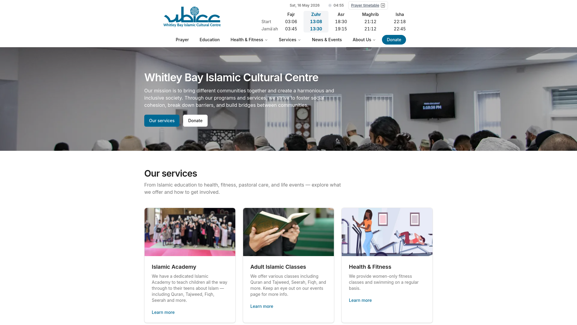 Website screenshot