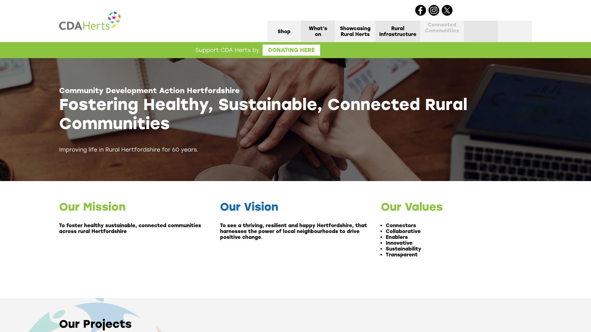 Website screenshot