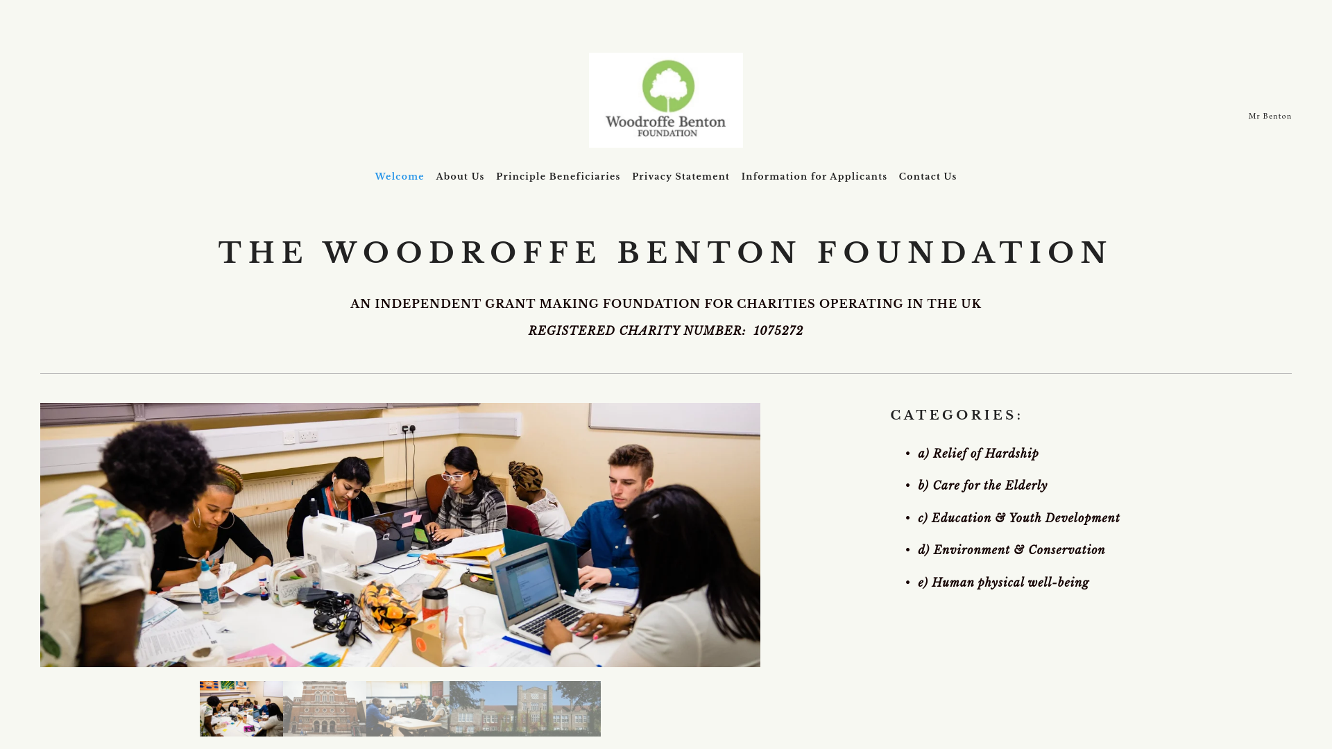 Website screenshot