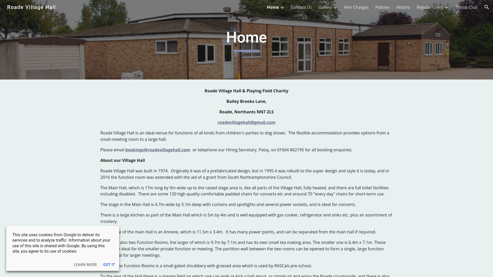 Website screenshot