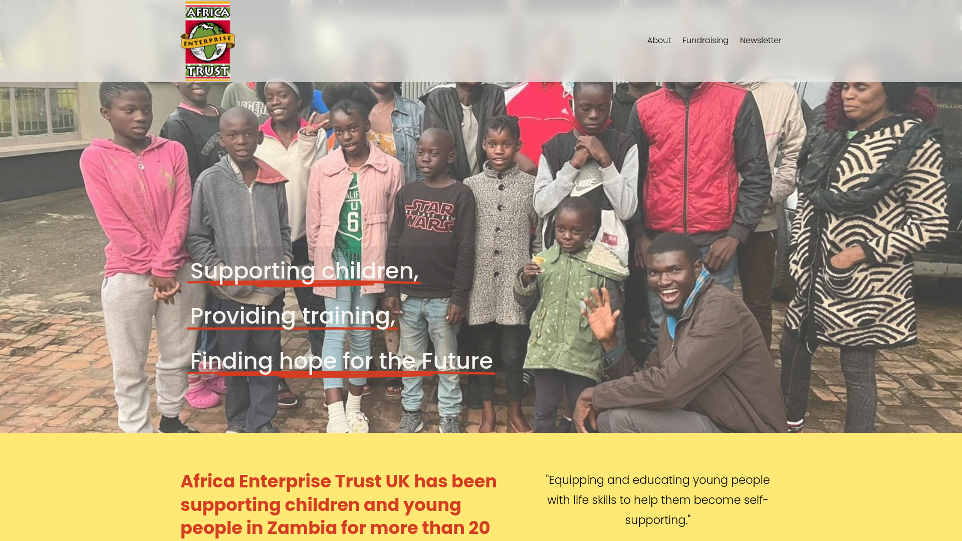 Website screenshot