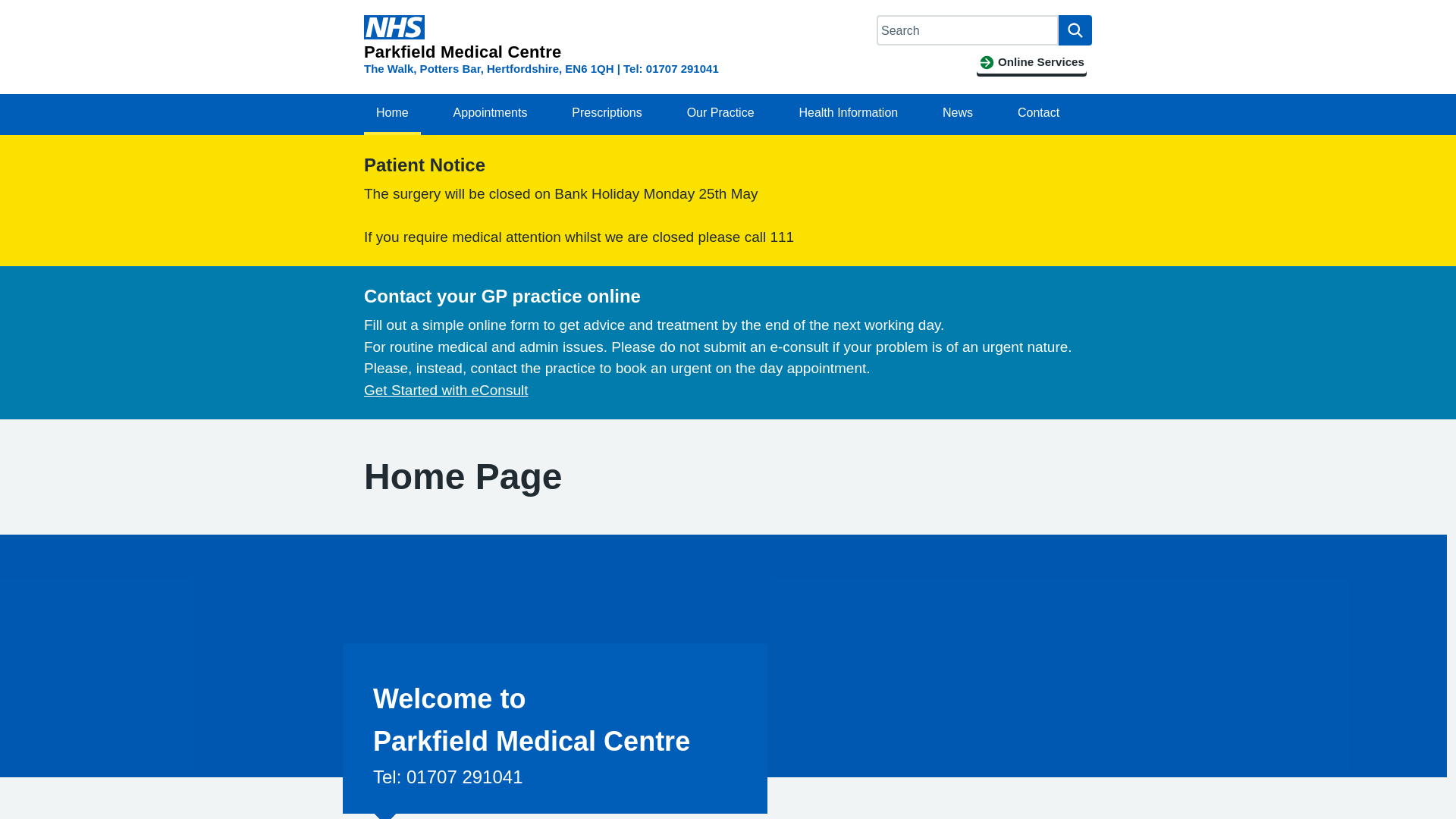 Website screenshot
