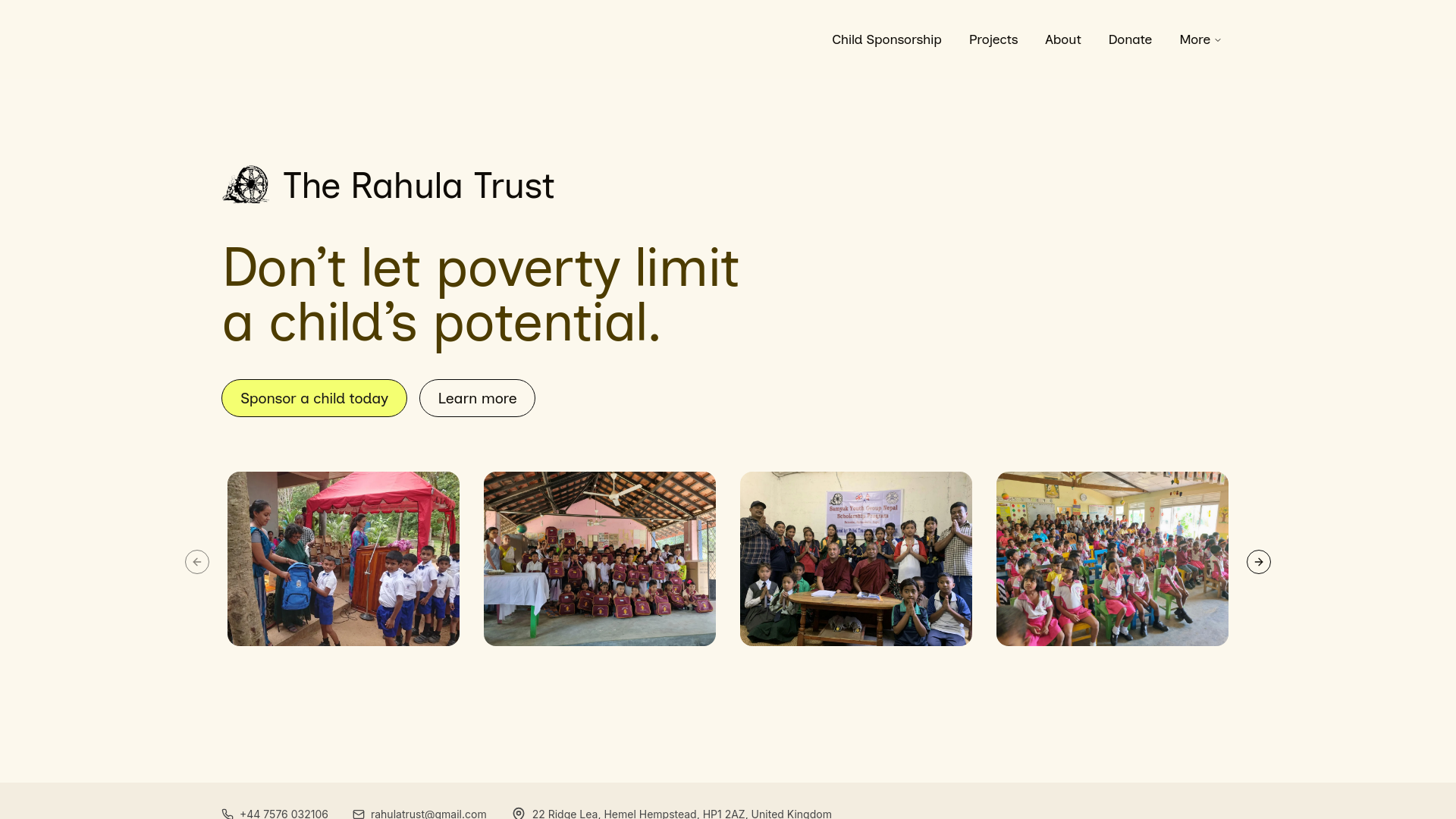 Website screenshot